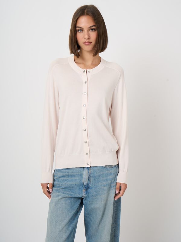 Superfine cotton cardigan